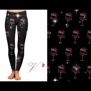 Drink up Christmas leggings
